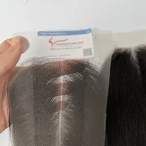 High Quality Unprocessed Virgin Remy Hair Closure Transparents Lace Frontal Pre Plucked with Baby Hair Closure