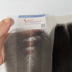 Haute qualité non transformés vierge Remy cheveux fermeture Transparents dentelle frontale pré plumée avec fermeture de cheveux de bébé - Product Image 1