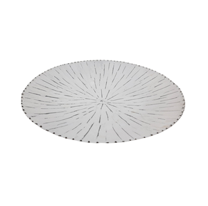 Classic Design Round Plate White Color Iron Dish and <b>Tray</b> for Serving <b>Food</b> in Restaurant Handcrafted Customized in Bulk - Product Image 5