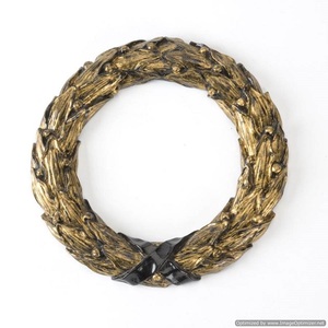 Diseño de asta decoración gran corona de Navidad mejor calidad al por mayor decoración estándar Corona barata para decoración de Navidad - Product Image 4