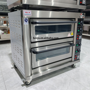 Horno de Gas de 4 Bandejas Easy Bake <span class=keywords><strong>para</strong></span> Panadería, <span class=keywords><strong>Relleno</strong></span> de <span class=keywords><strong>Pollo</strong></span>, Galletas, con Funciones de Vapor, Pescado a la Parrilla, Tartas de Huevo, Pasteles - Product Image 5