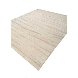 Tapis rectangulaire fait main en laine tressée de couleur unie pour salon et couloir - Product Image 2
