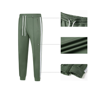 Vêtements de course légers en coton et polyester pour hommes Ensembles confortables imprimés avec fermeture éclair en vrac Survêtements respirants pour hommes - Product Image 3