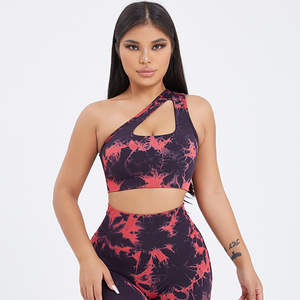 Fitness Yoga Wear Seamless Fitness Sports Running Mujeres Gimnasio Entrenamiento al aire libre Ropa Yoga Set Logotipo personalizado Tie Dye Yoga Sets - Product Image 6