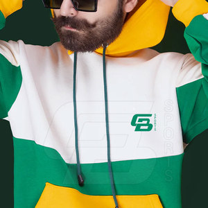 Jersey deportivo personalizado para hombre, Sudadera con capucha atlética alta, forro polar de Color sólido calentado, diseño de estampado con capucha de punto de invierno 6XL - Product Image 3