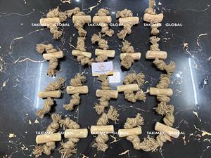 Jouet pour chien en bois de café 100% naturel avec boule en chanvre, nombreux styles créatifs, approvisionnement en vrac, fabriqué au Vietnam - Product Image 3