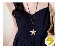 Meilleur produit: Starfish Bliss Seashell Collier Ocean Shell Pearl Set Bulk Wholesale Summer Seashell Necklace Bijoux pour femmes