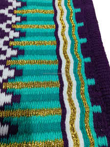 แผ่นรองอานม้าขนสัตว์นิวซีแลนด์คุณภาพสูงสั่งทำพิเศษ หลายสี ผสมเมทัลลิกแท้ ขนาด 34x42 - Product Image 3