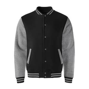 High Quality Customizable Wool Varsity Jackets Eco-Friendly Windproof Lightweight <b>Stand</b> Collar Casual High-Breathable Men's - Product Image 3