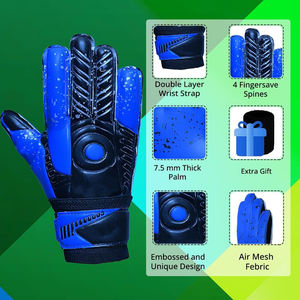 Gants de gardien de but de football personnalisés en latex, taille plus, confortables, légers, respirants, imperméables - Product Image 2