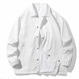 Chaqueta cortavientos Unisex delgada de lona con impresión personalizada de moda de alta calidad OEM Logo impermeable - Product Image 2