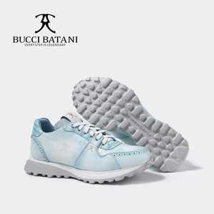 <span class=keywords><strong>Zapatos</strong></span> Deportivos Casuales de Piel Azul Claro, Estilo Brogue con Cordones y Suela de Goma para Uso Diario - Product Image 6
