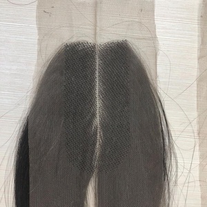 Perruque avec fermeture de trame, cuticules alignées, EXTENSION de cheveux humains Remy vierges de haute qualité, prix de gros - Product Image 2