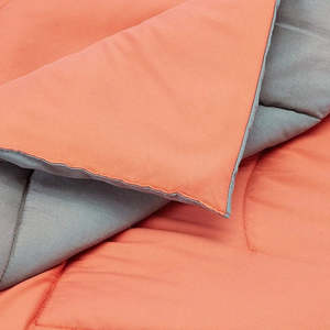 Spring Air Coral-Juego de colchoneta/edredón gris Ropa de cama cómoda con color elegante - Product Image 2