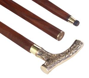 Bastones decorativos para hombres y mujeres, bastón de madera hecho a mano, mango de latón antiguo - Product Image 4