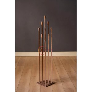 Bougeoirs au design moderne rustique support haut 9 bougeoirs pour fêtes de mariage et décoration intérieure bougeoir religieux - Product Image 2