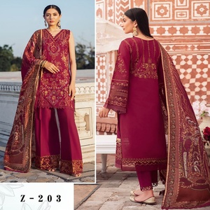 Marca Ramsha 3 piezas señoras Salwar Kameez estilo césped trajes Venta caliente vestidos de novia para Pakistán India para ropa de fiesta - Product Image 5