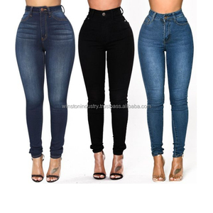 Classic Blue Denim Flare Jeans Women High Waisted Slim Fit <b>Bell</b> Bottoms women denim jeans pants - Product Image 1