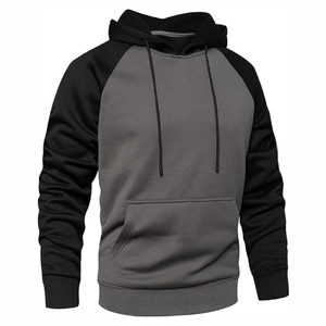 Urban <b>Aesthetic</b> Two-Tone Gray Hoodie – Relaxed Fit Mixed Gray Hooded <b>Top</b> for Casual Streetwear - Product Image 6