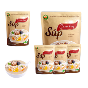 Súp gà & nấm Shiitake ngon tự nhiên bữa ăn tươi ít muối nước dùng dài thời hạn sử dụng ngay lập tức súp mre sẵn sàng để ăn - Product Image 1