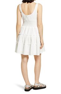 Top corto informal para mujer, Top sin mangas con volantes, Tops bohemios a la moda para mujer - Product Image 3