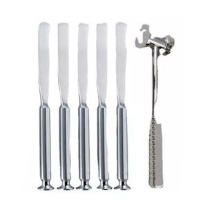 ชุดเครื่องมือผ่าตัดแบบใช้มือคุณภาพสูง พร้อมด้ามจับมีดผ่าตัดแบบใช้ซ้ำได้ สีเงิน ขนาดปรับแต่งได้ - Product Image 4