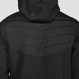 Veste de marque réfléchissante pour hommes, poignets réglables, thermo-scellé, matelassé, noir de jais, rembourrée - Product Image 6