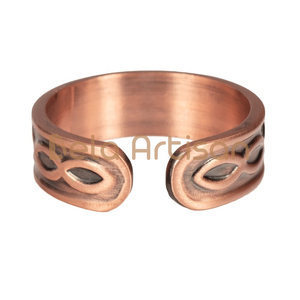 Boucles d'oreilles lustre en cuivre magnétique de style vintage bijoux de guérison en laiton en vrac pour les magasins de détail et les fêtes - Product Image 4