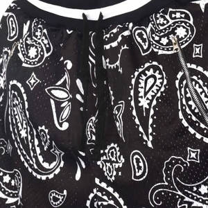 Custom Plus Size <b>Men's</b> Basketball Shorts Double Layer Mesh 5 Inch Inseam Breathable Youth <b>Bandana</b> Print Solid Eco-Friendly - Product Image 5