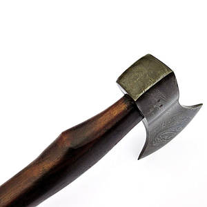 Hacha de acero de Damasco Profesional servicio OEM ODM calidad superior personalizada al por mayor con detalles hechos a mano y mango de madera - Product Image 5