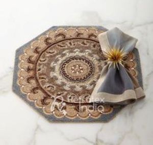 Hot sale New Design <b>Beaded</b> Table <b>Placemats</b> for Decorative Looks Bulk Supplier And Manufacture By Refratex India Made in India fo - Product Image 3