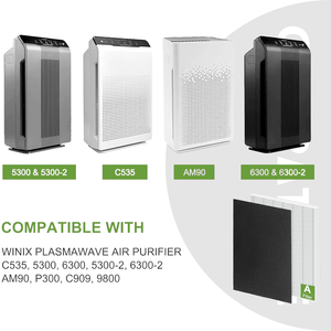 แผ่นกรอง Hepa สำหรับเครื่องฟอกอากาศ <span class=keywords><strong>Winix</strong></span> 115115 ใช้ได้กับเครื่องฟอกอากาศ <span class=keywords><strong>Winix</strong></span> รุ่น C535 5300 6300 แผ่นกรองคาร์บอนทดแทน - Product Image 4