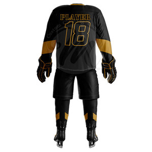 Conjunto Clásico de Hockey sobre Hielo, Jersey y Pantalones Duraderos y Cómodos, Tejido Transpirable, Ideal para Entrenamiento y Competición - Product Image 4