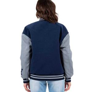 2025 vente en gros femmes université veste surdimensionné mode Baseball Letterman veste Logo personnalisé collège Style décontracté Streetwears - Product Image 4