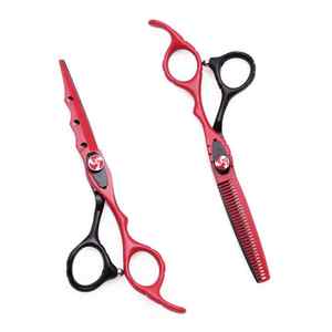 Tijeras de corte de pelo Tijeras Peluquero Profesional Acero inoxidable Peluquería Tijeras de adelgazamiento y corte - Product Image 2