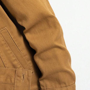 <b>Men's</b> Winter New Solid Color Casual Jeans <b>Jacket</b> with Covered Button Closure Front Logo 100% Cotton Eco-Friendly & Breathable - Product Image 5