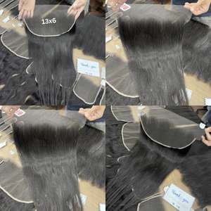 Extension de cheveux Remy de haute qualité fermeture droite naturelle couleur noire cheveux bruts vietnamiens Double - Product Image 6