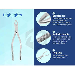 Fórceps de extracción de dientes dentales de primera calidad, incisivos, caninos, premolares, dientes superiores e inferiores, instrumentos médicos de extracción oral - Product Image 6