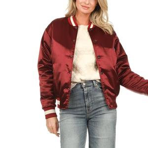 Nouveau design de vêtements d'extérieur en satin mince manteaux et veste pour femme blouson aviateur - Product Image 5