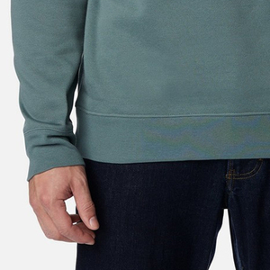 Sweat-shirt pour homme avec logo personnalisé, prix avantageux pour les acheteurs en gros, manches longues, design uni, col rond, décontracté - Product Image 3