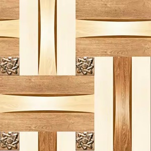 Azulejos de porcelana digital azul oscuro 400x400mm diseño de alto brillo para hospitales aplicación interior de acabado de madera pulida - Product Image 2