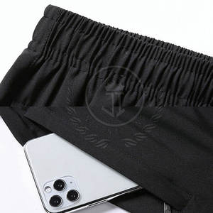Pantalones Cortos Deportivos para Hombre, Talla Grande, Cintura Elástica de Alta Calidad, Diseño Sólido, Servicio OEM, Venta Directa de Fábrica, Pantalones Cortos Casuales - Product Image 5