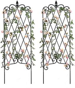 Treillis de jardin en métal pour la rénovation extérieure, support élégant pour plantes, décoration de jardin, élément de structure design - Product Image 2