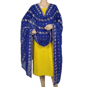 ผ้าคลุมไหล่ชีฟองปักลายแบบปากีสถาน AHE ยาว |   ผ้าคลุมศีรษะลายดอกไม้ประดับคริสตัลสไตล์ชาติพันธุ์ ระบายอากาศได้ดี ใช้ได้ทุกฤดู เหมาะสำหรับใส่กลางแจ้งและในชีวิตประจำวัน - Product Image 1