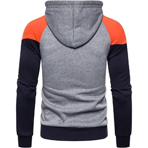 Sweat-shirts d'hiver pour hommes 100% coton, couleur unie, imprimés sur mesure, vêtements de sport décontractés, faible MOQ, respirants - Product Image 3