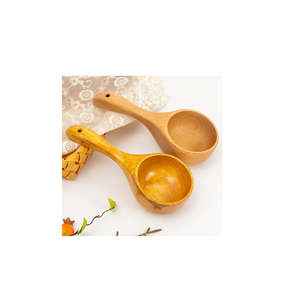 Cuillère à soupe en bois de haute qualité la plus vendue ustensile cuillère à café restauration soupe de riz enfants miel cuillère à café - Product Image 1