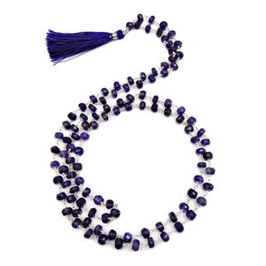 Piedra natal natural de febrero, amatista preciosa, collares delicados con cuentas, collares de plata de ley 925 para mujeres, venta al por mayor - Product Image 3