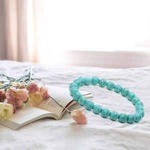 NOVAMART Fine Arihant <b>Gems</b> & Jewels Firoza Beaded <b>Bracelet</b> Unisex Classic Certified Natural <b>Stone</b> Ball Shape Gift Wholesale Expo - Product Image 6