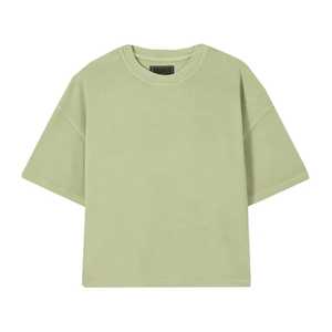 T-shirt d'été à manches courtes en coton robuste pour hommes, base en pur coton uni avec sérigraphie - Product Image 1