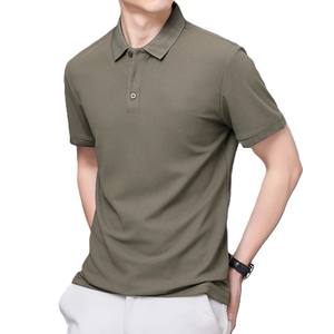 Camisetas Polo de alta calidad para hombre, camisetas transpirables de secado rápido de verano, precio al por mayor, camisetas de manga corta de Color sólido de talla grande - Product Image 1